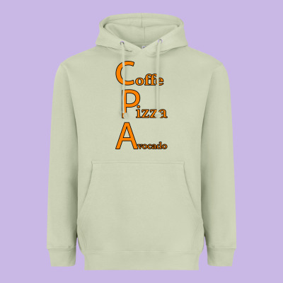 Coffe Pizza Avocado Heavyweight Hoodie Designed By Bettercallsaul