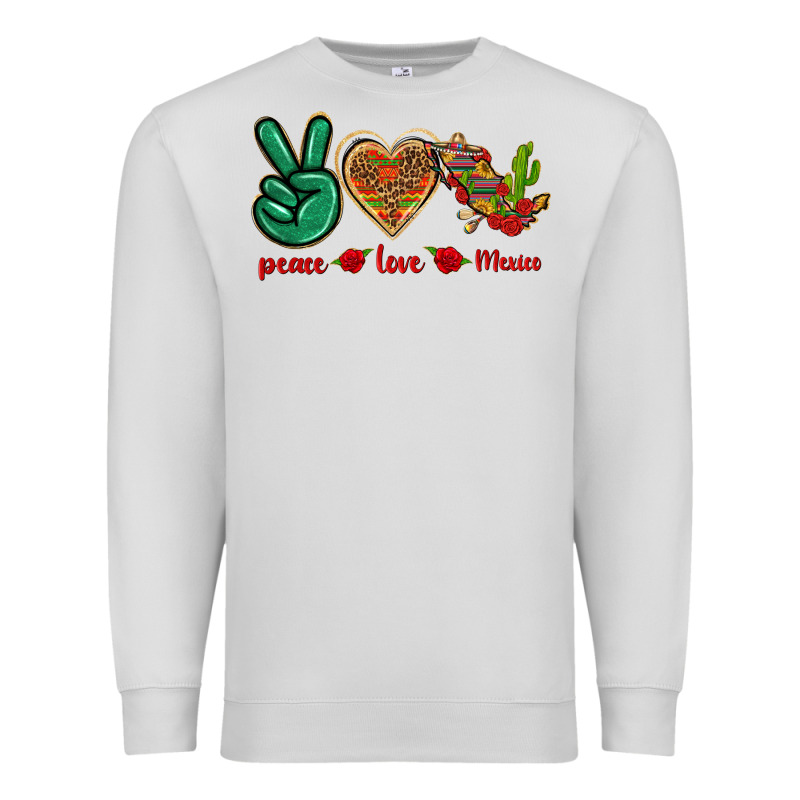 Peace Love Mexico Premium Sweatshirt by texasbilliewilder | Teevron