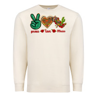Sandshell Peace Love Mexico Premium Sweatshirt - texasbilliewilder
