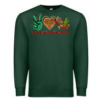 Sports Green Peace Love Mexico Premium Sweatshirt - texasbilliewilder