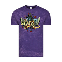 Cloud Purple oh my stars america wings Vintage Tee - NancyCooperArtShop