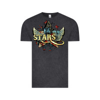 Vintage Black oh my stars america wings Vintage Tee - NancyCooperArtShop