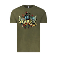 Vintage Olive oh my stars america wings Vintage Tee - NancyCooperArtShop