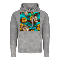 Cloud Rock appaloosa horses and sunflowers seamless pattern Vintage Hoodie - BundleAndBundleShop
