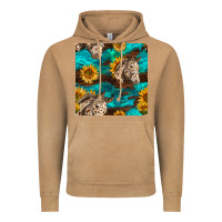 Vintage Camel appaloosa horses and sunflowers seamless pattern Vintage Hoodie - BundleAndBundleShop