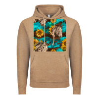 Vintage Coffee appaloosa horses and sunflowers seamless pattern Vintage Hoodie - BundleAndBundleShop