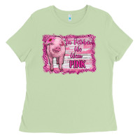 Matcha in october we wear pink pig Ladies Tee - RanaPortraitStore