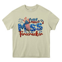 Mossy little miss firecracker 4th of july Heavy Core Tee - BarkalooDesign
