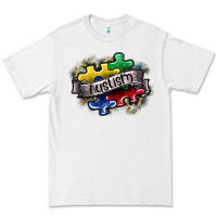 White austism Premium Tee - SublimationCraftShop