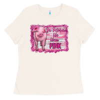 Bone in october we wear pink pig Ladies Tee - RanaPortraitStore