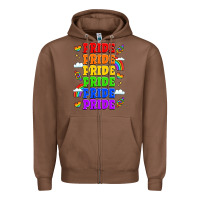 Chestnut rainbow pride celebration Zipper Hoodie - LillyAllenDesigns