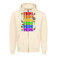 Sandshell rainbow pride celebration Zipper Hoodie - LillyAllenDesigns