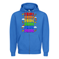 True Royal rainbow pride celebration Zipper Hoodie - LillyAllenDesigns
