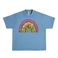 Pebble Blue mardi gras rainbow Urban Heavy Tee - Jasminsmagicworld
