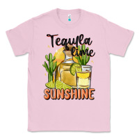 Bubblegum Pink tequila lime sunshine Classic Tee - MaliasSmallBusiness