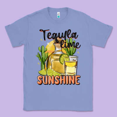 Tequila Lime Sunshine Classic Tee Designed By Maliassmallbusiness
