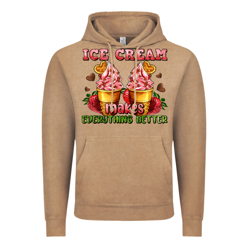 Ice Cream Makes Everything Better Vintage Hoodie by AdoDesignShop | Teevron