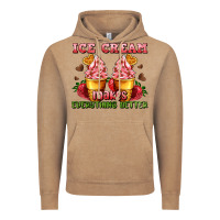 Vintage Coffee ice cream makes everything better Vintage Hoodie - AdoDesignShop