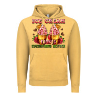 Vintage Mustard ice cream makes everything better Vintage Hoodie - AdoDesignShop