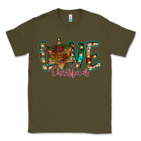 Army Green Love Snowman Classic Tee - CowhideDigitalArt