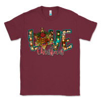 Burgundy Love Snowman Classic Tee - CowhideDigitalArt