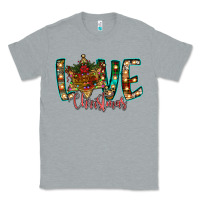 Heather Grey Love Snowman Classic Tee - CowhideDigitalArt