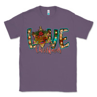 Lavender Love Snowman Classic Tee - CowhideDigitalArt