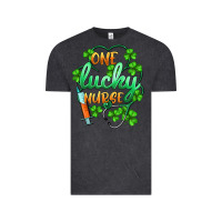 Vintage Black st.patricks one lucky nurse Vintage Tee - BarkalooDesign