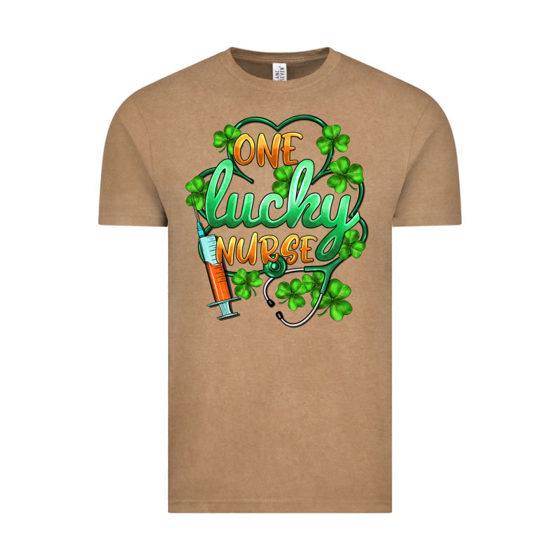 St.patricks One Lucky Nurse Vintage Tee by BarkalooDesign | Teevron