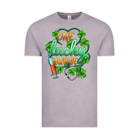 Vintage Zinc st.patricks one lucky nurse Vintage Tee - BarkalooDesign