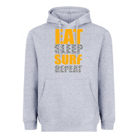 Heather Grey eat sleep surf repeat Heavyweight Hoodie - Bettercallsaul