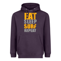 Plum eat sleep surf repeat Heavyweight Hoodie - Bettercallsaul