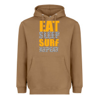 Toasted Coconut eat sleep surf repeat Heavyweight Hoodie - Bettercallsaul