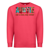 Cardinal Auntie Like a Mom Only Cooler Premium Sweatshirt - texasbilliewilder