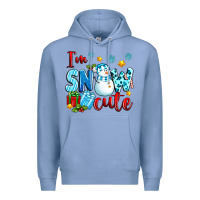 Colony Blue i'm snow cute Premium Hoodie - texasbilliewilder