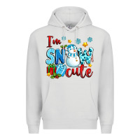 Dove Grey i'm snow cute Premium Hoodie - texasbilliewilder