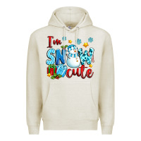 Oatmeal Heather i'm snow cute Premium Hoodie - texasbilliewilder