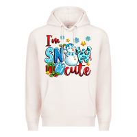 Pale Pink i'm snow cute Premium Hoodie - texasbilliewilder