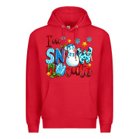Red i'm snow cute Premium Hoodie - texasbilliewilder