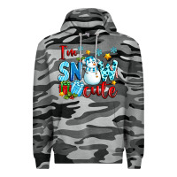 Slate Camo i'm snow cute Premium Hoodie - texasbilliewilder