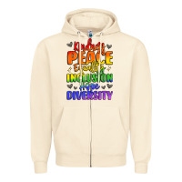 Sandshell inspirational words in rainbow colors Zipper Hoodie - LillyAllenDesigns