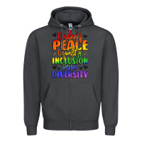Smoke inspirational words in rainbow colors Zipper Hoodie - LillyAllenDesigns