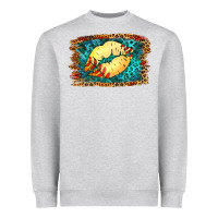 Heather Grey Softball Lips Heavyweight Sweatshirt - Jasminsmagicworld