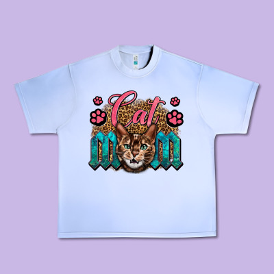 Western Cat Mom Urban Heavy Tee Designed By Lillyallendesigns