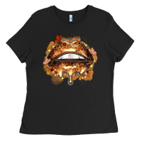 Black melanin lips Ladies Tee - Zillion Design Studio