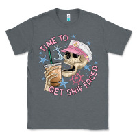 Charcoal Heather time to get ship faced Classic Tee - MaliasSmallBusiness