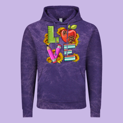 Love With Pen And  Serape Leopard Vintage Hoodie Designed By Artiststas