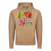 Vintage Coffee love with pen and  serape leopard Vintage Hoodie - Artiststas