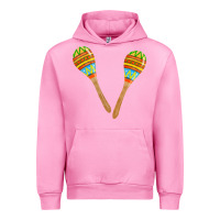 Fuchsia Pink maracas fa element Urban Hoodie - FaDigitalArtStudio
