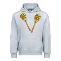 Heather Grey maracas fa element Urban Hoodie - FaDigitalArtStudio